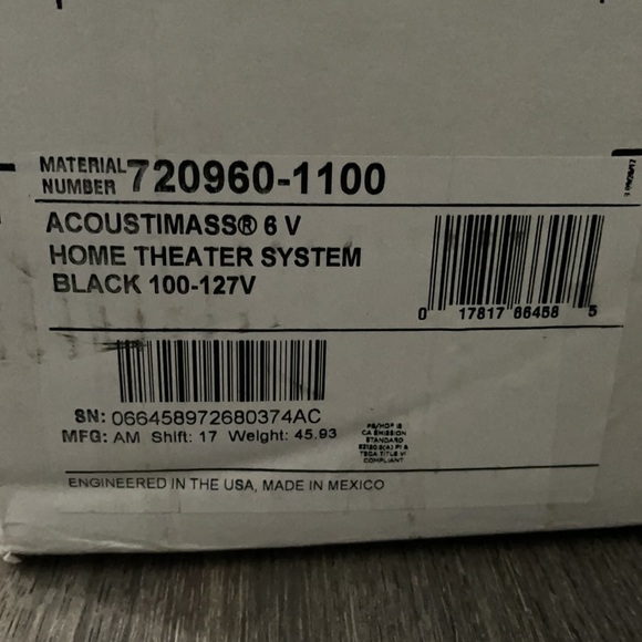 BOSE Acoustimass 6 series V Theater Speaker System - Picture 7 of 7